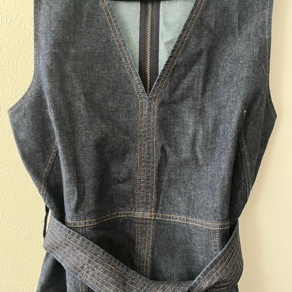 Tanya Taylor Blue Denim Dress